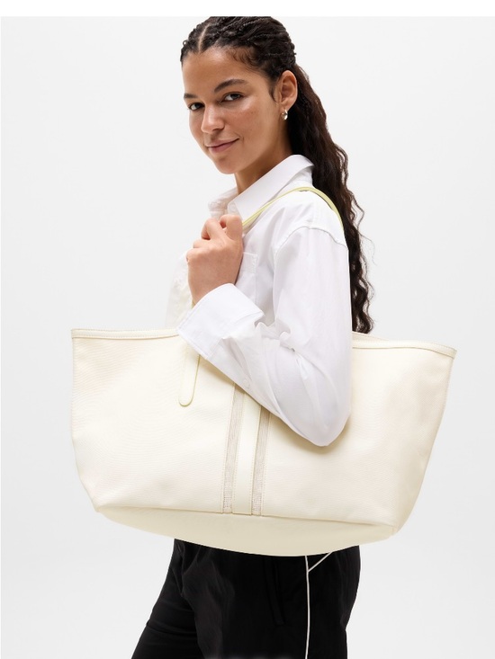 Athleta Handbags - Athleta Coated Canvas Carry All Tote Bag - Women NWT